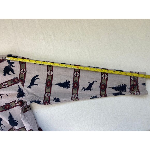 Cabela's Women's Large Aztec Nature Pattern Moose Bear Woods Button Down Shirt - Picture 5 of 7